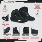 BOTAS DE MOTO ZAPATILLAS DE MOTO IMPERMEABLES Y TRANSPIRABLES CON HOMOLOGACIÓN CE ALLEYCAT FLUOR NEGRO - Imagen 8