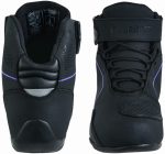 BOTAS DE MOTO ZAPATILLAS DE MOTO IMPERMEABLES Y TRANSPIRABLES CON HOMOLOGACIÓN CE ALLEYCAT LILA NEGRO - Imagen 2