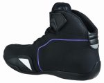 BOTAS DE MOTO ZAPATILLAS DE MOTO IMPERMEABLES Y TRANSPIRABLES CON HOMOLOGACIÓN CE ALLEYCAT LILA NEGRO - Imagen 5
