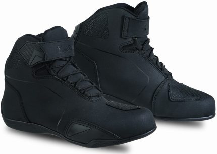 BOTAS DE MOTO ZAPATILLAS DE MOTO IMPERMEABLES Y TRANSPIRABLES CON HOMOLOGACIÓN CE ALLEYCAT NEGROS