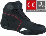 BOTAS DE MOTO ZAPATILLAS DE MOTO IMPERMEABLES Y TRANSPIRABLES CON HOMOLOGACIÓN CE ALLEYCAT ROJO NEGRO - Imagen 2