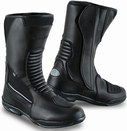BOTAS DE MOTO TURISMO CAÑA ALTA, IMPERMEABLES Y TRANSPIRABLES CON HOMOLOGACIÓN CE Y EPI/ CITY EXCEL NEGRO
