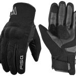 GUANTES DE INVIERNO PARA MOTORISTAS, UNISEX, IMPERMEABLES Y TERMICOS/ FISA ATOM NEGRO
