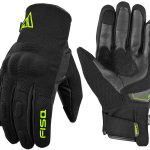 GUANTES DE INVIERNO PARA MOTORISTAS, UNISEX, IMPERMEABLES Y TERMICOS/ FISA ATOM NEGRO FLUOR