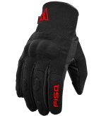 GUANTES DE INVIERNO PARA MOTORISTAS, UNISEX, IMPERMEABLES Y TERMICOS/ FISA ATOM NEGRO ROJO - Imagen 2