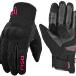 GUANTES DE INVIERNO IMPERMEABLE Y TRANSPIRABLE  PARA MUJER/ FISA ATOM NEGRO ROSA