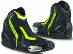BOTAS DE MOTO CARRETERA ESTILO DEPORTIVO CAÑA CORTA IMPERMEABLES Y TRANSPIRABLES CON HOMOLOGACIÓN CE Y EPI/ LAGUNA SWIFT FLUOR NEGRO