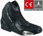 BOTAS DE MOTO CARRETERA ESTILO DEPORTIVO CAÑA CORTA IMPERMEABLES Y TRANSPIRABLES CON HOMOLOGACIÓN CE Y EPI LAGUNA SWIFT NEGRO - Imagen 2