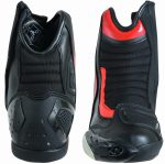 BOTAS DE MOTO CARRETERA ESTILO DEPORTIVO CAÑA CORTA IMPERMEABLES Y TRANSPIRABLES CON HOMOLOGACIÓN CE Y EPI/ LAGUNA SWIFT ROJO NEGRO - Imagen 5