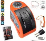 ANTIRROBO DISCO KOVIX KT6 CON ALARMA COLOR NARANJA FLUO 6mm - Imagen 3