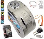 ANTIRROBO DISCO KOVIX KT6 CON ALARMA COLOR ACERO INOX 6mm - Imagen 3