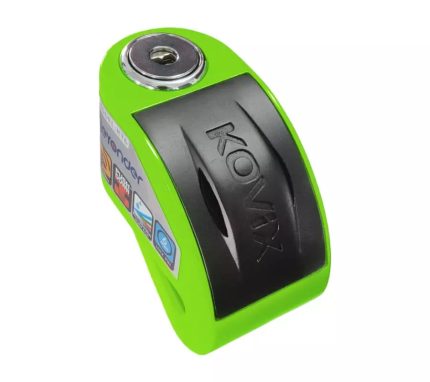 ANTIRROBO DISCO KOVIX KT6 CON ALARMA COLOR VERDE FLUO 6mm