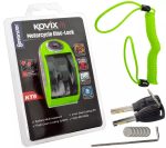 ANTIRROBO DISCO KOVIX KT6 CON ALARMA COLOR VERDE FLUO 6mm - Imagen 2