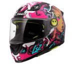 CASCO INTEGRAL PARA NIÑOS  (JUNIOR)  LS2- FF812 KID CYBERG PURPLE CYAN/ PÚRPURA CIAN ECE 22-06 - Imagen 2