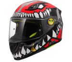 CASCO INTEGRAL PARA NIÑOS (JUNIOR) LS2-FF812 KID PUNK GREY RED/ GRIS ROJO ECE 22-06 - Imagen 2
