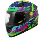 CASCO INTEGRAL  PARA NIÑOS  (JUNIOR)  LS2-FF812 KID SVENT BLUE GREEN/ AZUL VERDE ECE 22-06 - Imagen 2
