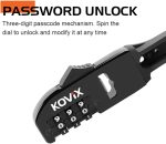 ANTIRROBO KOVIX KZTL CABLE ANTIRROBO CERRADURA COMBINACION - Imagen 3