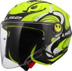 CASCO JET PARA NIÑOS (JUNIOR) LS2-OF622 FUNNY II GLUP H-V YELLOW/AMARILLO ECE 22-06