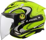 CASCO JET PARA NIÑOS (JUNIOR) LS2-OF622 FUNNY II GLUP H-V YELLOW/AMARILLO ECE 22-06 - Imagen 2