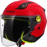 CASCO JET PARA NIÑOS (JUNIOR) LS2-OF622 FUNNY II SOLID RED/ ROJO ECE 22-06