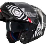 CASCO MODULAR MT- ATOM 2 SV STRANGE B2 BLANCO NEGRO BRILLO /ECE 22.06 - Imagen 2