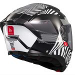 CASCO MODULAR MT- ATOM 2 SV STRANGE B2 BLANCO NEGRO BRILLO /ECE 22.06 - Imagen 5