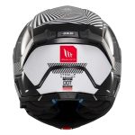 CASCO MODULAR MT- ATOM 2 SV STRANGE B2 BLANCO NEGRO BRILLO /ECE 22.06 - Imagen 6
