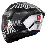 CASCO MODULAR MT- ATOM 2 SV STRANGE B2 BLANCO NEGRO BRILLO /ECE 22.06 - Imagen 7