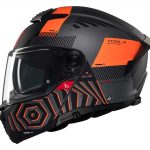 CASCO MODULAR MT- ATOM 2 SV STRANGE C4 NARANJA NEGRO  MATE /ECE 22.06