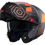 CASCO MODULAR MT- ATOM 2 SV STRANGE C4 NARANJA NEGRO  MATE /ECE 22.06 - Imagen 2