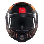 CASCO MODULAR MT- ATOM 2 SV STRANGE C4 NARANJA NEGRO  MATE /ECE 22.06 - Imagen 3
