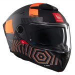 CASCO MODULAR MT- ATOM 2 SV STRANGE C4 NARANJA NEGRO  MATE /ECE 22.06 - Imagen 4