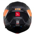 CASCO MODULAR MT- ATOM 2 SV STRANGE C4 NARANJA NEGRO  MATE /ECE 22.06 - Imagen 6