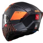CASCO MODULAR MT- ATOM 2 SV STRANGE C4 NARANJA NEGRO  MATE /ECE 22.06 - Imagen 7