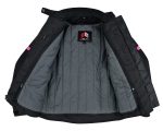 CHAQUETA DE MOTO INVIERNO FAST LADY ROSA NEGRA  EN TEXTIL IMPERMEABLE, TÉRMICO CON PROTECCIONES C.E Nivel 2 - Imagen 5