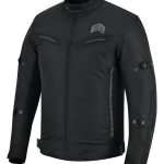 CHAQUETA DE MOTO INVIERNO FAST NEGRA ll UNISEX EN TEXTIL IMPERMEABLE, TÉRMICO CON PROTECCIONES  C.E