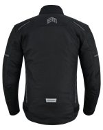 CHAQUETA DE MOTO INVIERNO FAST NEGRA ll UNISEX EN TEXTIL IMPERMEABLE, TÉRMICO CON PROTECCIONES  C.E - Imagen 6