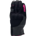 GUANTES DE VERANO PARA MOTORISTAS EN PIEL, MALLA UNIK C-96 NEGRO LADY NEGRO/ROSA