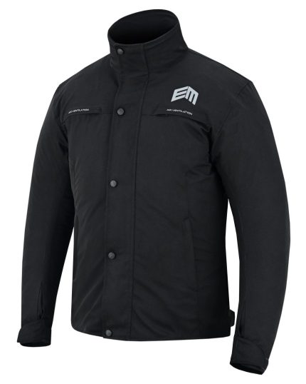 CHAQUETA DE MOTO WINNER CLASSIC NEGRA UNISEX EN TEXTIL IMPERMEABLE, TÉRMICO CON PROTECCIONES  C.E