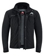 CHAQUETA DE MOTO WINNER CLASSIC NEGRA UNISEX EN TEXTIL IMPERMEABLE, TÉRMICO CON PROTECCIONES  C.E - Imagen 3