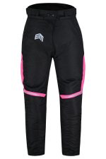 PANTALÓN DE MOTO EN CORDURA PARA CHICAS, 100% IMPERMEABLE ARTEMISA ROSA - Imagen 2