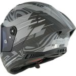 CASCO INTEGRAL FIBRA DE CARBONO DE LS2 -FF805 THUNDER C GP AERO POLAR M.BLACK-CE 22.06/ GRIS NEGRO MATE - Imagen 4