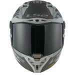 CASCO INTEGRAL FIBRA DE CARBONO DE LS2 -FF805 THUNDER C GP AERO POLAR M.BLACK-CE 22.06/ GRIS NEGRO MATE - Imagen 5