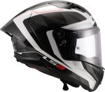 CASCO INTEGRAL FIBRA DE CARBONO DE LS2 -FF805 THUNDER GP AERO RAUTE WHITE GREY-CE 22.06/ BLANCO GRIS - Imagen 3