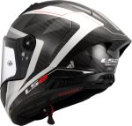 CASCO INTEGRAL FIBRA DE CARBONO DE LS2 -FF805 THUNDER GP AERO RAUTE WHITE GREY-CE 22.06/ BLANCO GRIS - Imagen 5