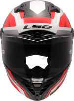 CASCO INTEGRAL FIBRA DE CARBONO DE LS2 -FF805 THUNDER GP AERO RAUTE WHITE RED-CE 22.06/ NEGRO ROJO BLANCO - Imagen 7