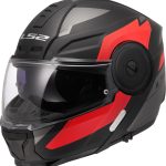 CASCO MODULAR LS2- FF902 SCOPE II DURIA BLACK RED-06/ ECE 22.06. NEGRO ROJO