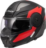 CASCO MODULAR LS2- FF902 SCOPE II DURIA BLACK RED-06/ ECE 22.06. NEGRO ROJO