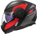 CASCO MODULAR LS2- FF902 SCOPE II DURIA BLACK RED-06/ ECE 22.06. NEGRO ROJO - Imagen 2
