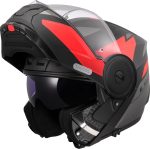 CASCO MODULAR LS2- FF902 SCOPE II DURIA BLACK RED-06/ ECE 22.06. NEGRO ROJO - Imagen 3